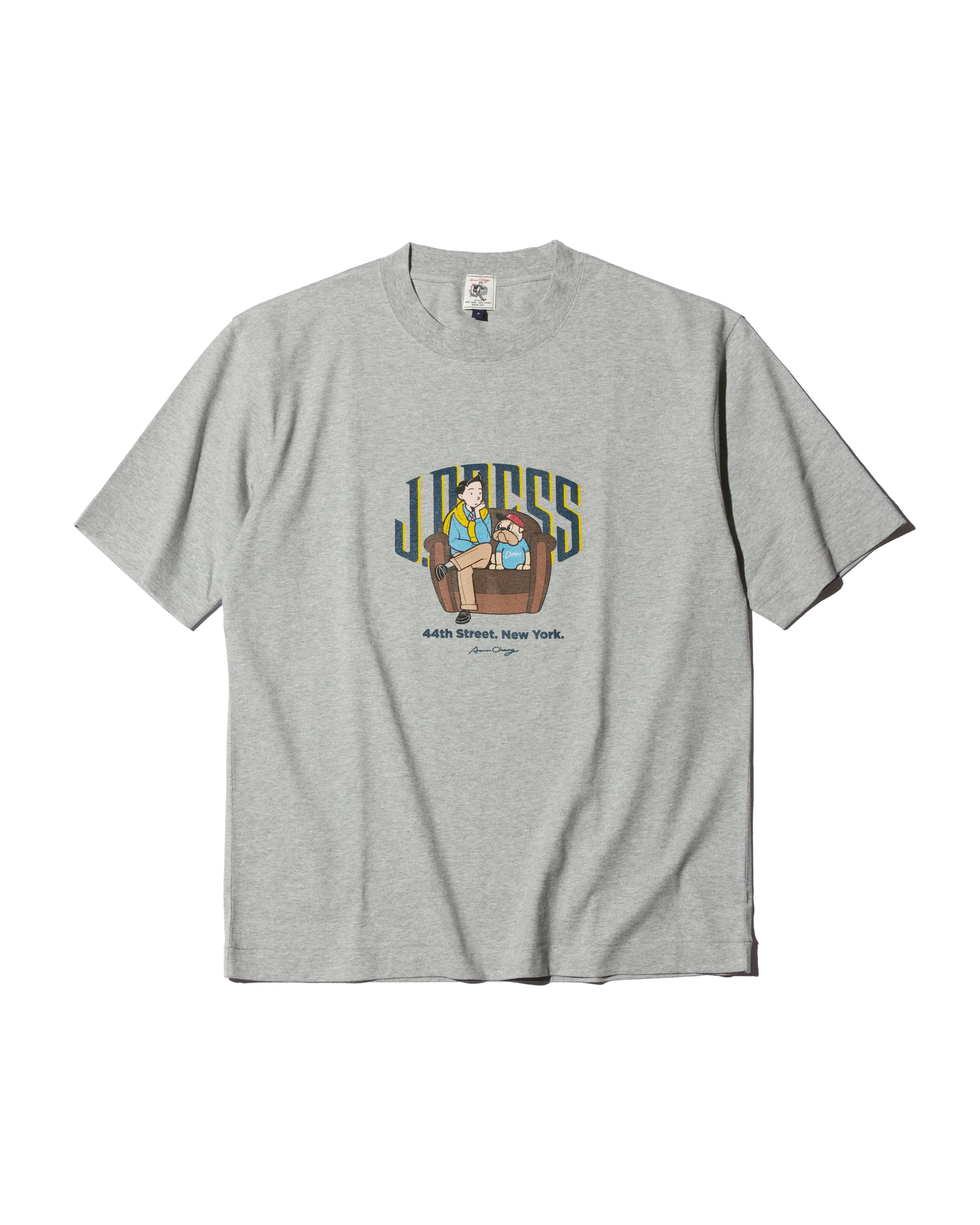 AARON CHANG IVY BOY CREW NECK T SHIRT - GREY