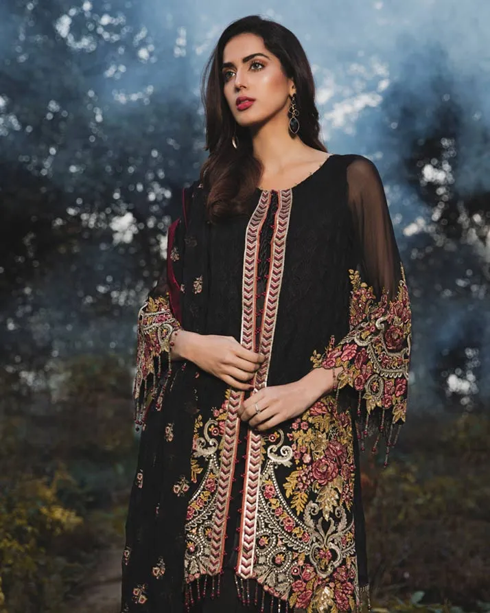 Adan's Libas Arcadia Festive Chiffon Collection – Zen | ZA-1287