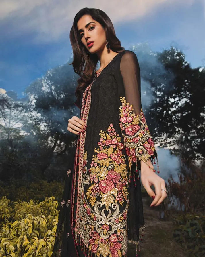 Adan's Libas Arcadia Festive Chiffon Collection – Zen | ZA-1287