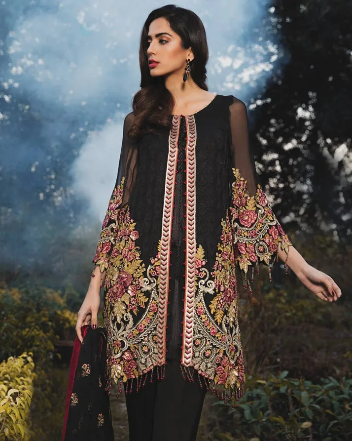Adan's Libas Arcadia Festive Chiffon Collection – Zen | ZA-1287