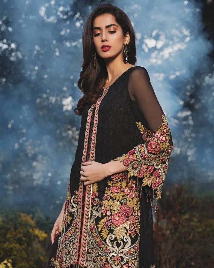 Adan's Libas Arcadia Festive Chiffon Collection – Zen | ZA-1287