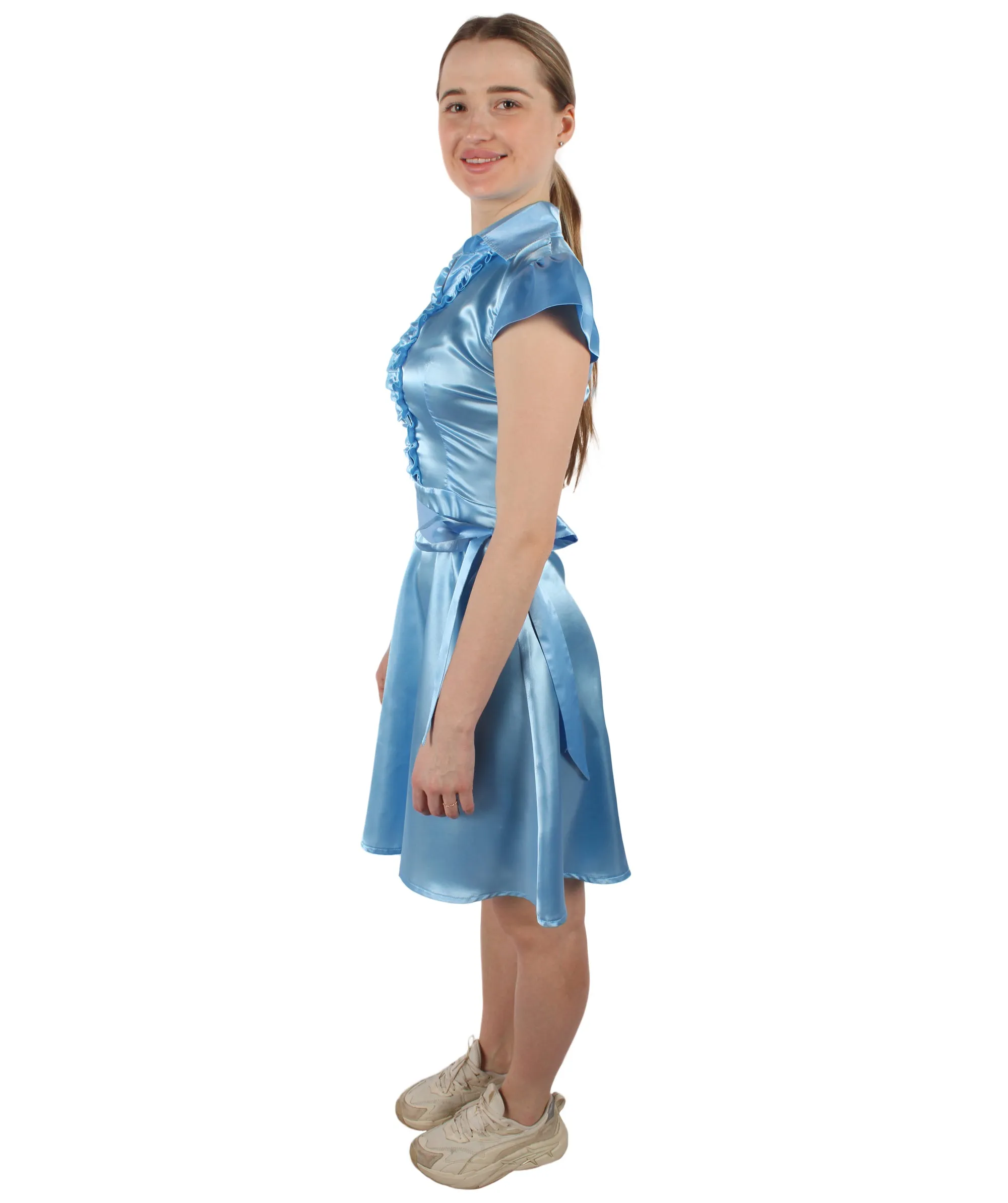 Adult Women's Sleeve Vintage Swing Dress Costume I Perfect for Halloween and Cosplay I Flame-retardant Synthetic Fabric