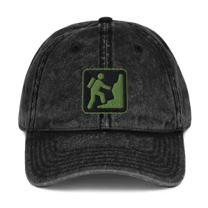 Climber Vintage Cotton Twill Cap | Perfect gift for the Outdoors, Camping, Hiking & Climbing Enthusiast! | Multiple Hat Colors Available