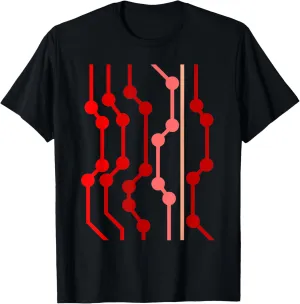 Geometric Pattern Geometry Abstract Vintage Conductor Path T-Shirt