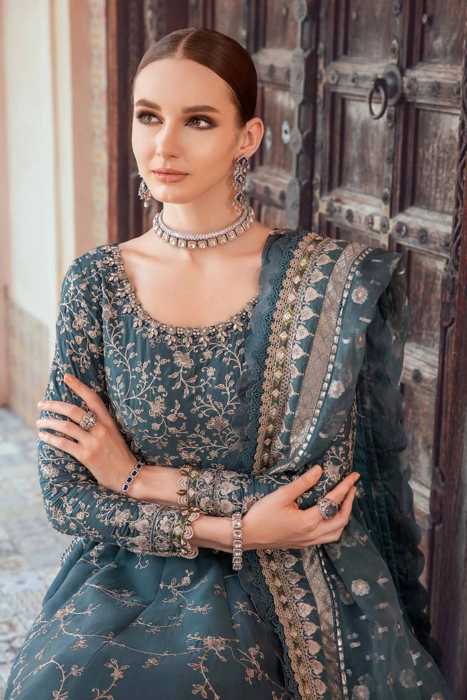 MARIA.B Sateen Fall Collection 2023 – Teal CST-710