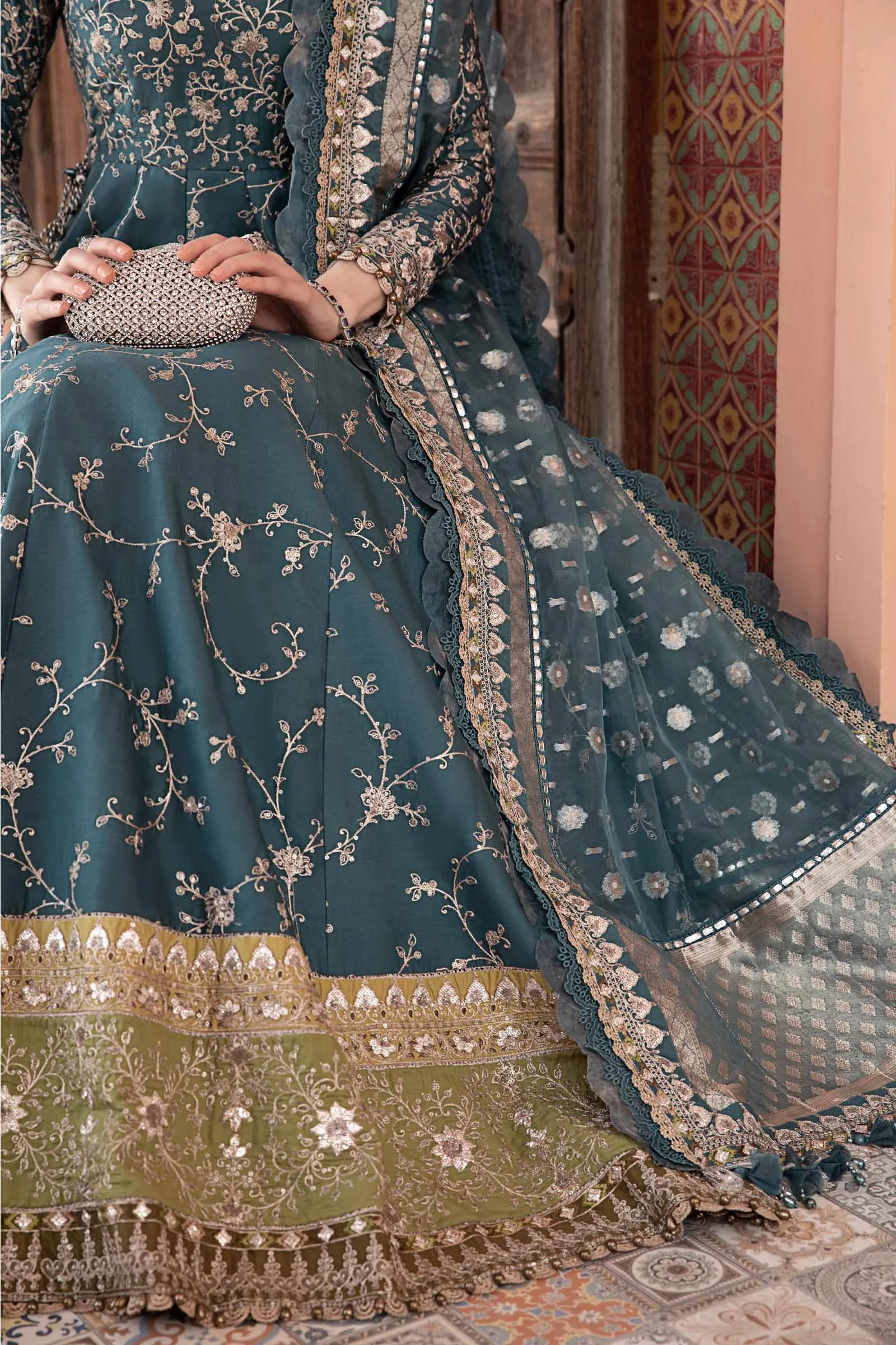MARIA.B Sateen Fall Collection 2023 – Teal CST-710