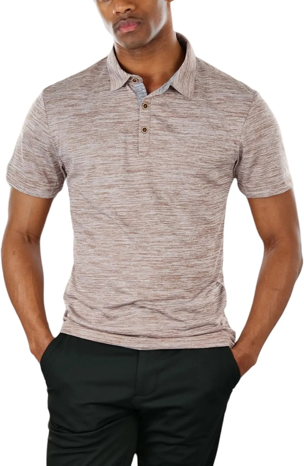 ToBeInStyle Men's Classic Short Sleeve Active Polo Shirt
