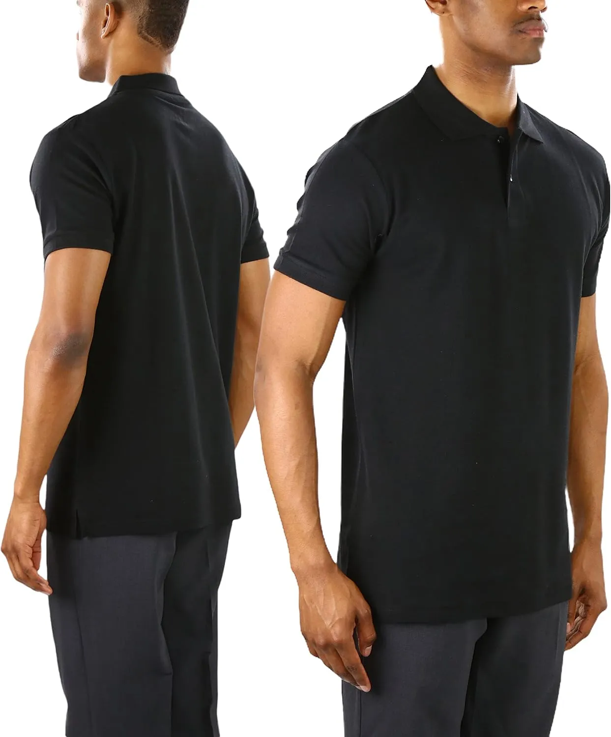 ToBeInStyle Men's Classic Short Sleeve Active Polo Shirt