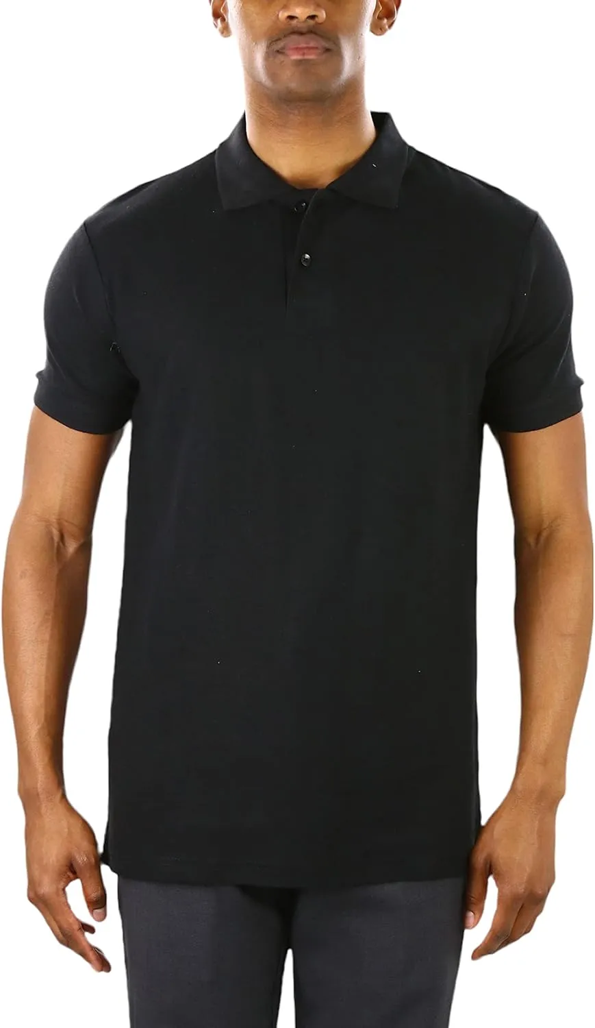ToBeInStyle Men's Classic Short Sleeve Active Polo Shirt