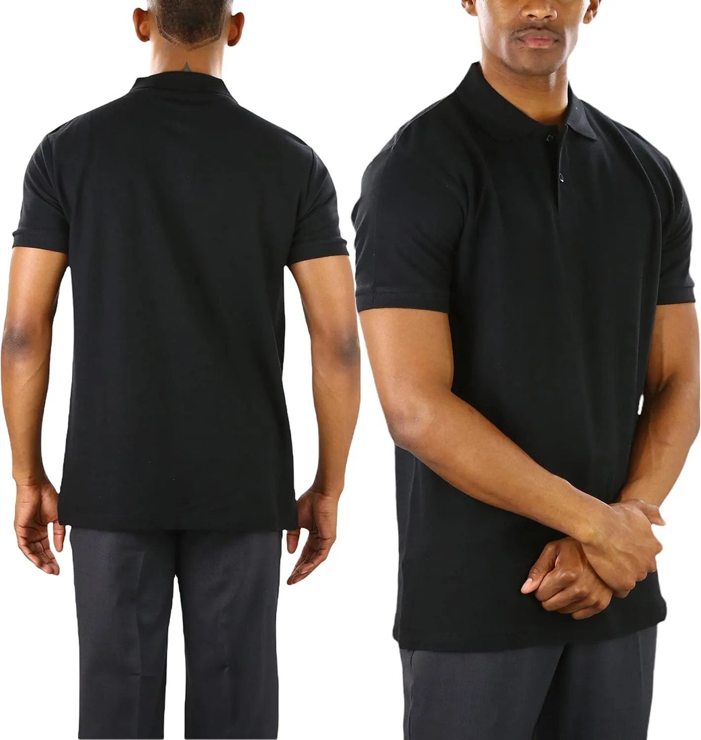 ToBeInStyle Men's Classic Short Sleeve Active Polo Shirt