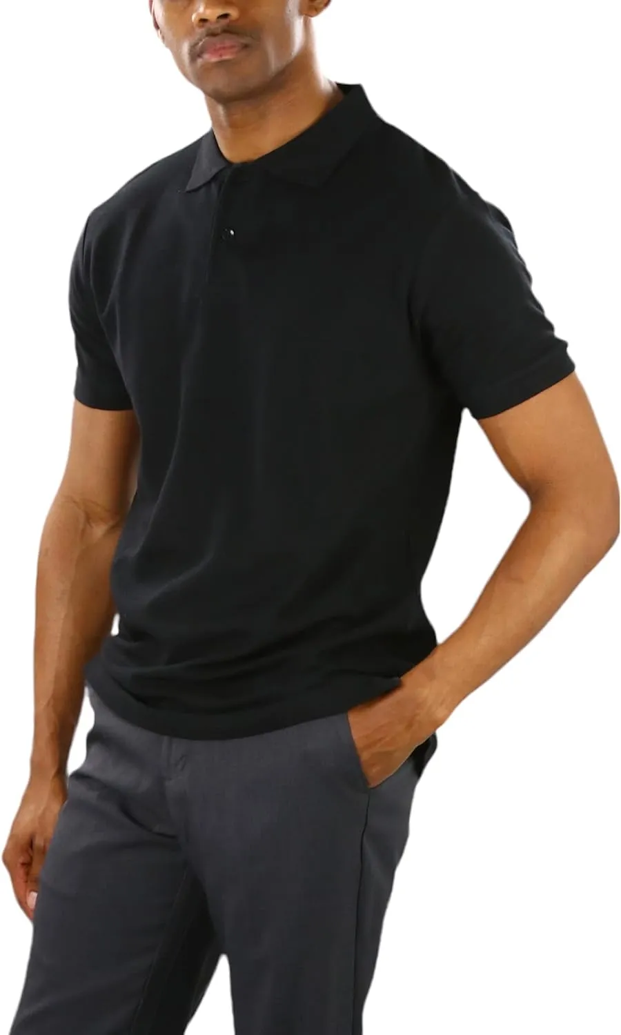 ToBeInStyle Men's Classic Short Sleeve Active Polo Shirt