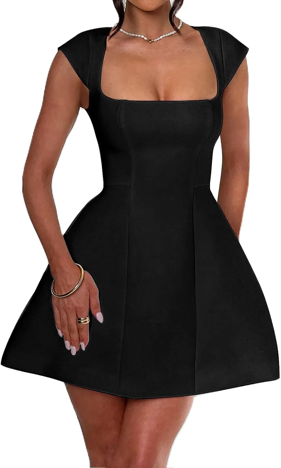Women White Graduation Dress Summer Backless Bow Tie Bodycon Mini Dresses Y2k Square Neck Short Dresses for College